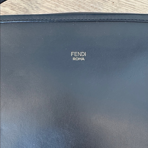 F is Fendi Black Leather Camera Crossbody Bag - Picture 3 of 6